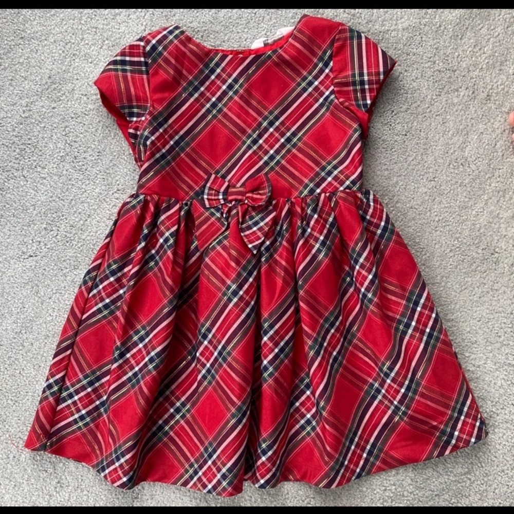 H&M - Plaid Holiday Dress - Size 3-4T